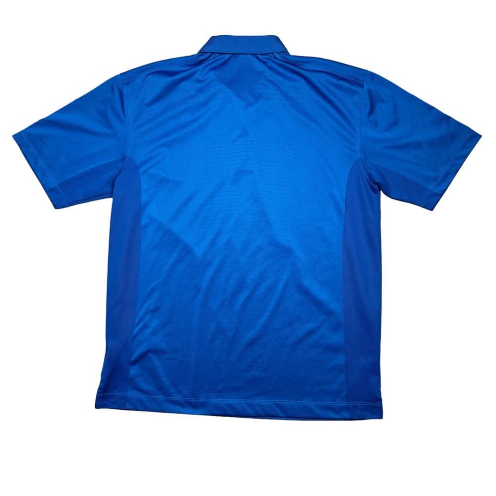 Polo Men's Large Nike Dri-Fit Short‎ Sleeve Blue Breatheable Perforated Golf - Picture 8 of 9